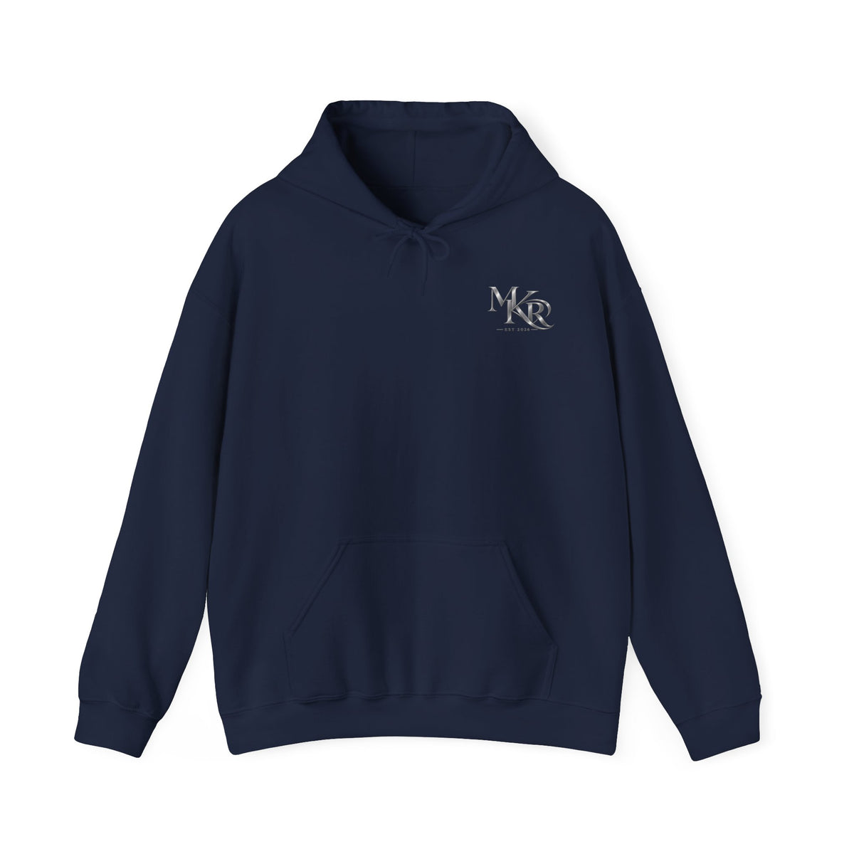 MKR Monogram Hoodie | Small Chest Logo, Minimal Script Initials