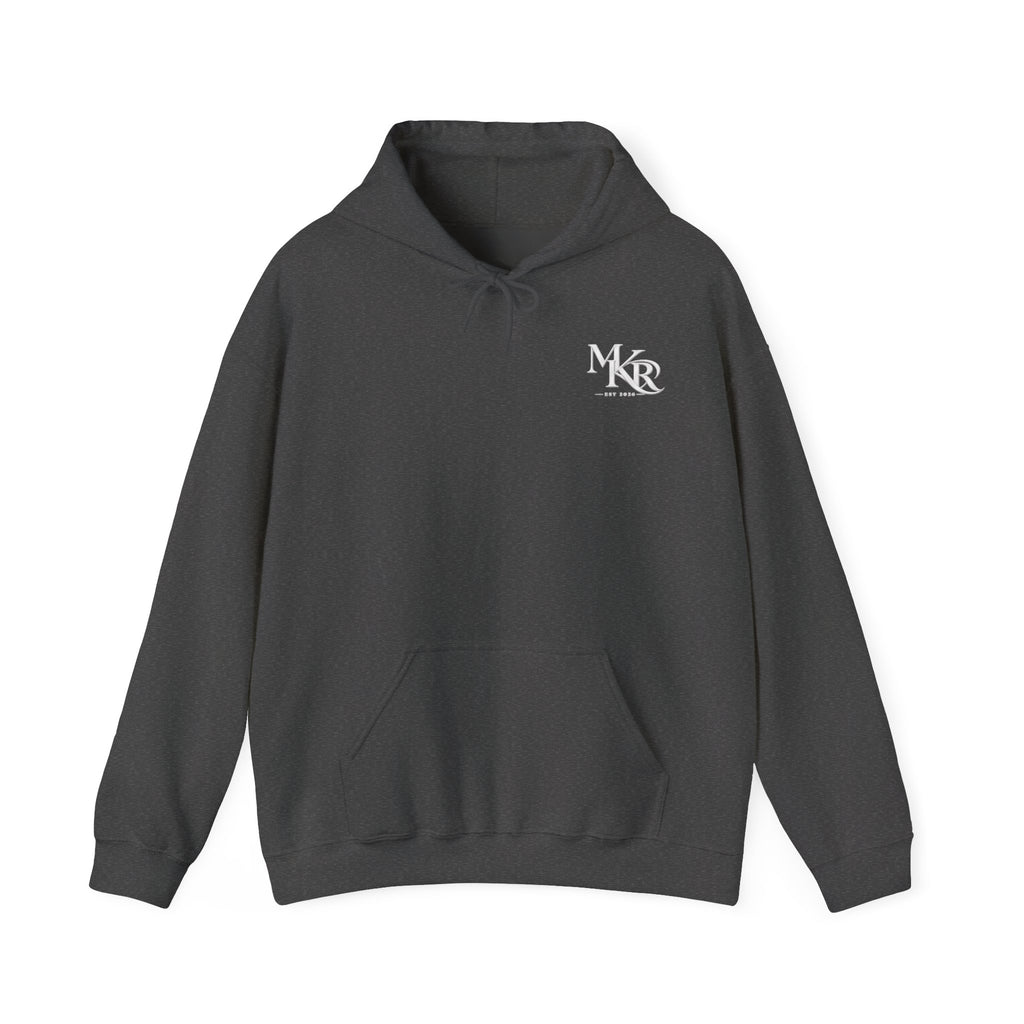 MKRcosyco Monogram Chest Logo Hoodie | Black Hooded Sweatshirt