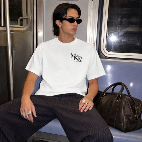 MKR Monogram Chest Logo T-Shirt | Minimal Initials Tee