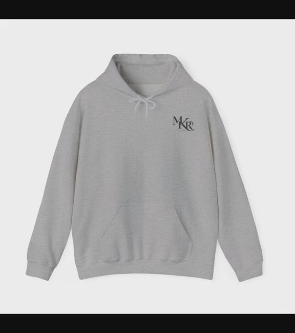 MKR Monogram Hoodie | Small Chest Logo, Minimal Script Initials